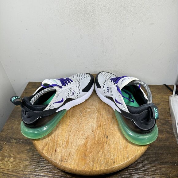 Nike Air Max 270 Shoes Womens Size 8.5 White Black Purple Green AH6789-103 - Picture 5 of 8